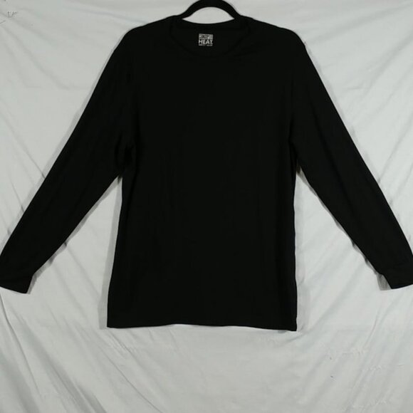 32 Degrees Heat Men's Black Long Sleeve Crewneck Pullover Tee Shirt Size L - Picture 1 of 7